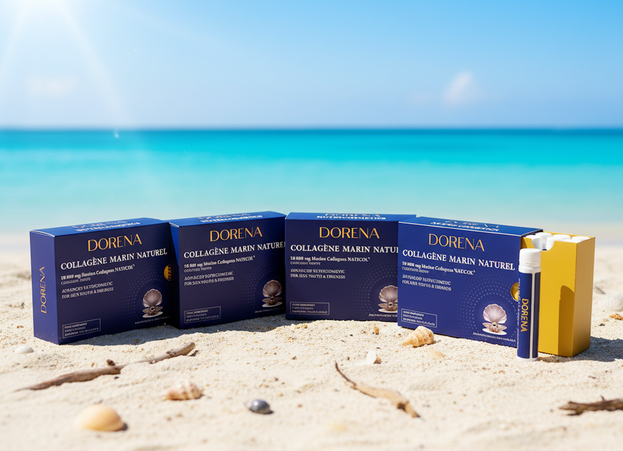 Dorena Collagene – Marine Collagen Shots (10,000 mg) 4 Boxes – Two month course
